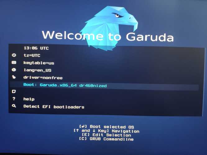 garuda-bootable-menu