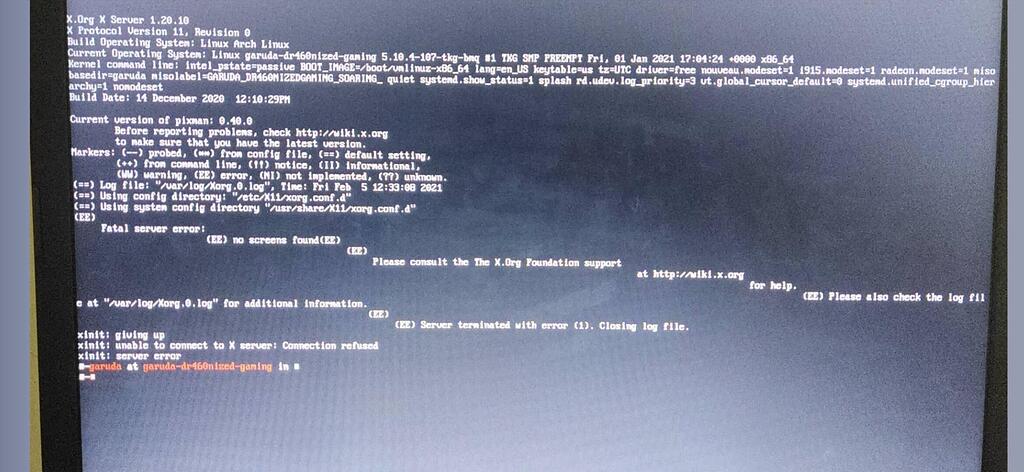 Can t boot from live environment Newbies Garuda Linux Forum