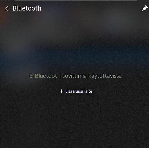 Bluetooth panel