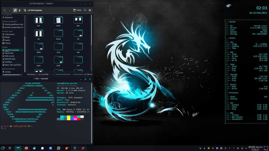 Screenshots of Garuda Linux - #198 by freebird54 ...