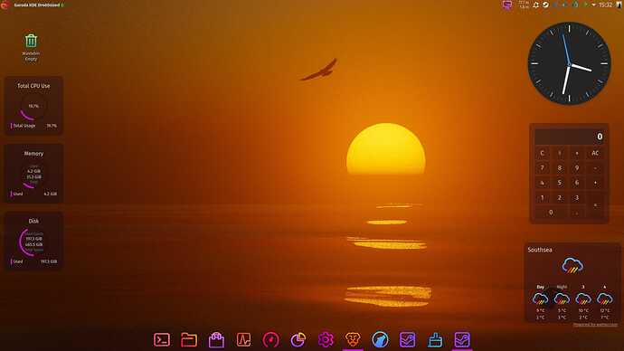 Garuda desktop