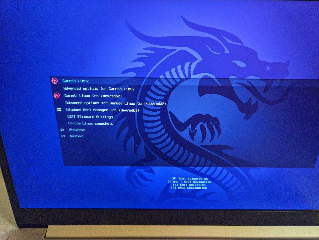 dual boot windows 11 and garuda linux