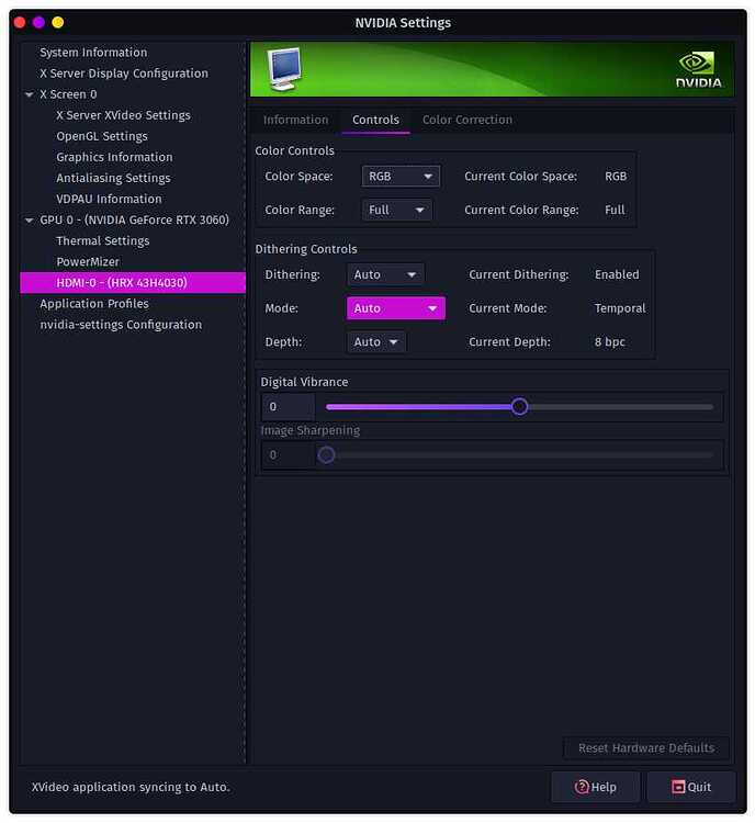 Screen Sharpening with Nvidia GPU Newbies Garuda Linux Forum