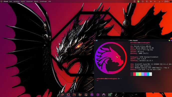 Garuda-Linux-with-Garuda-dragon-version-1