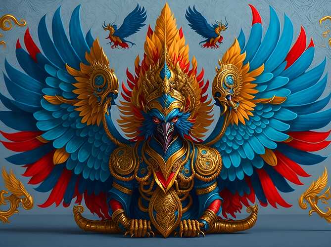 Default_garuda_mythical_bird_indian_mythology_decorated_style_2_a2a5ab1b-b5c8-4da6-ab8f-0563bf62394f_1