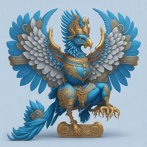 Leonardo_Diffusion_garuda_mythical_bird_indian_mythology_decor_2