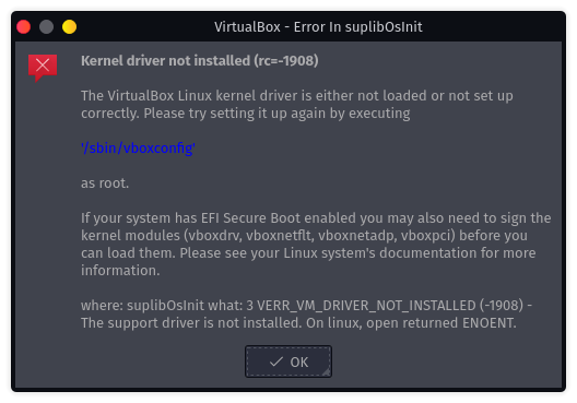 Screenshot_VirtualBox - Error In suplibOsInit_1