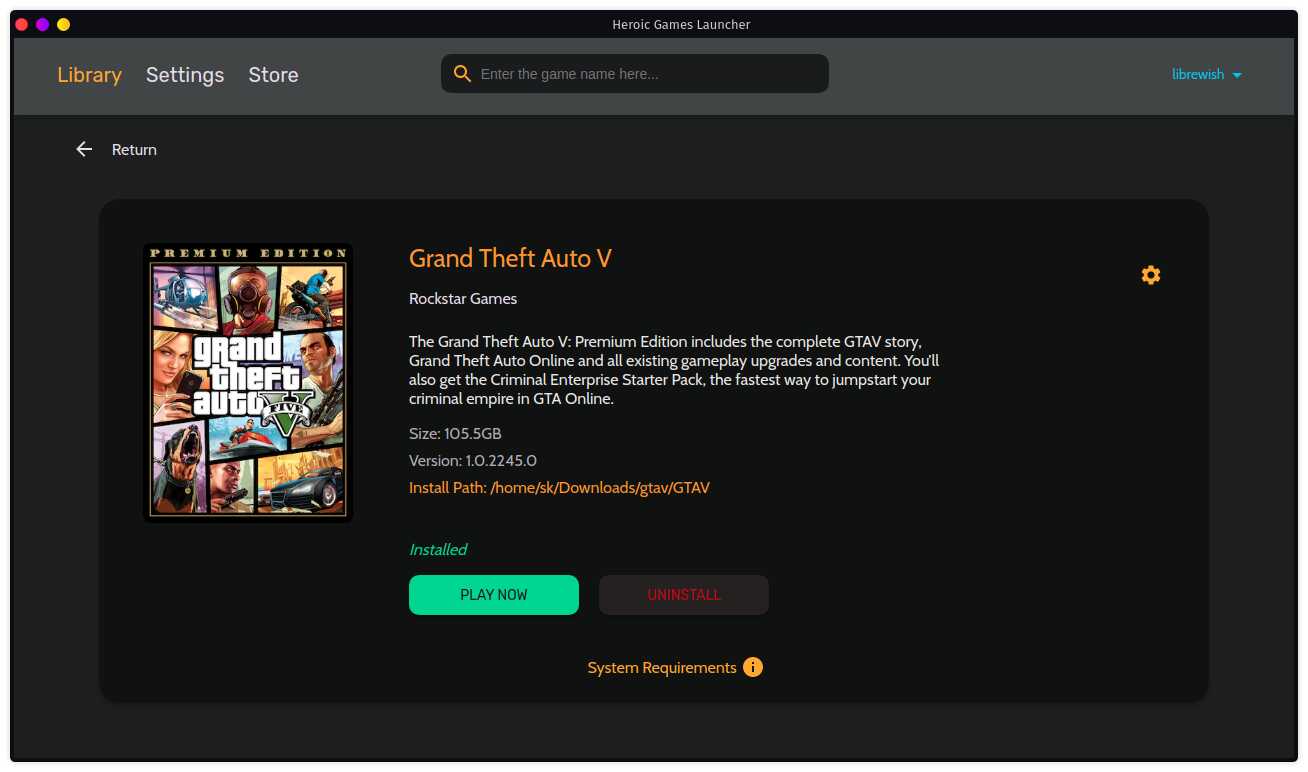 The Ultimate guide to install 'Epic Games GTA 5' using Heroic
